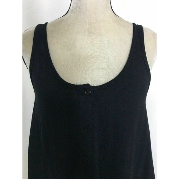 Bobi Scoop Neck Flare Cotton Viscose tank top - Picture 2 of 6